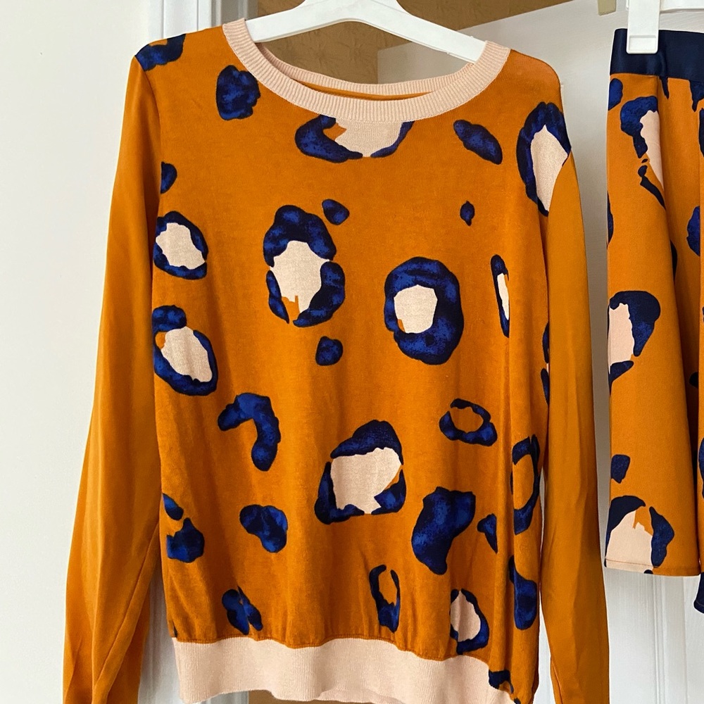 3.1 Phillip Lim for Target Orange Leopard Pullover.